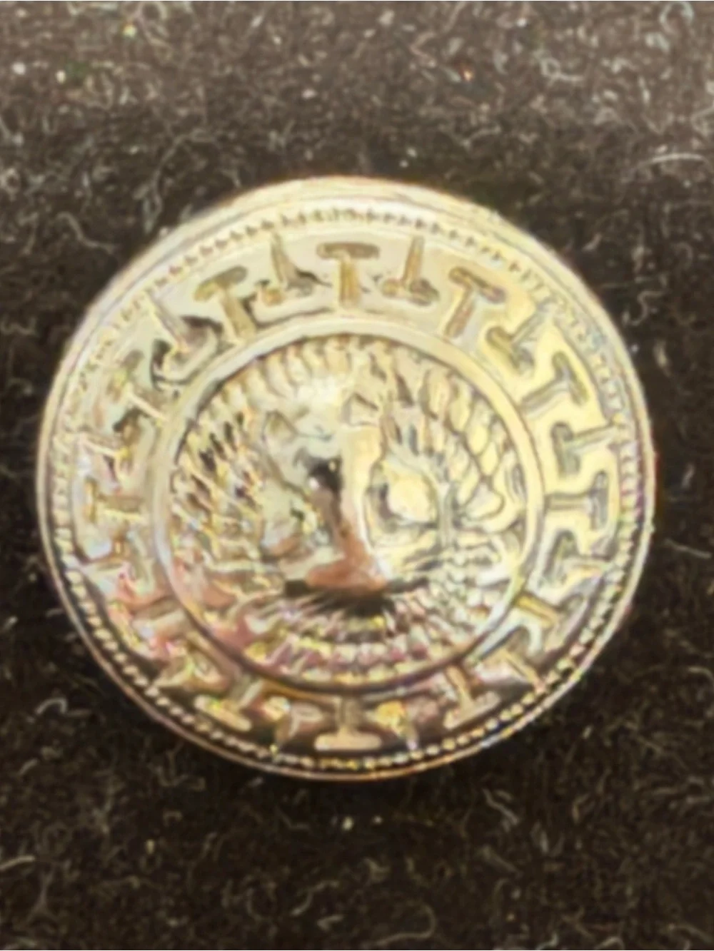 Versace Silver Medusa Button Set of 2, 12.5mm diameter
